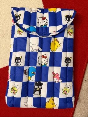 Sanrio Blue & White Checker BAGGU Laptop Case